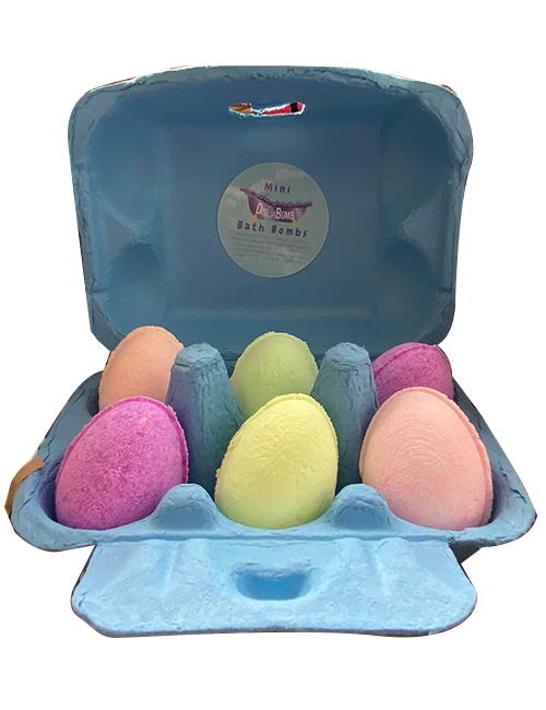 easter eggs bath bombs box of 6